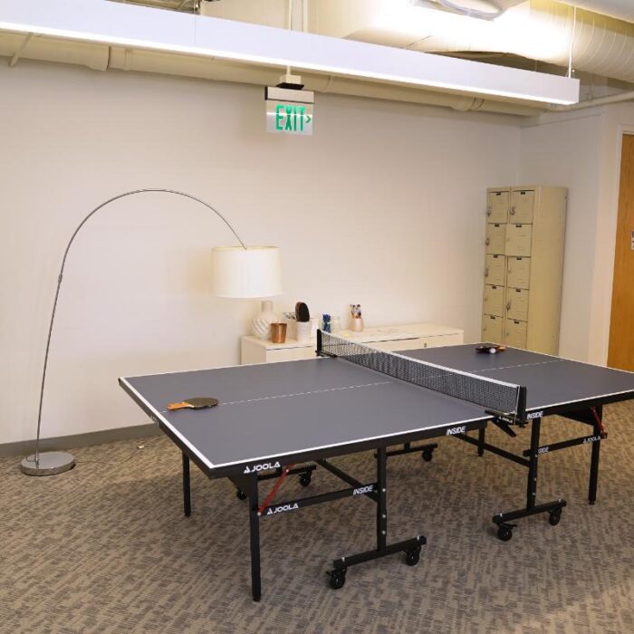 ping pong table in therapy office or community room