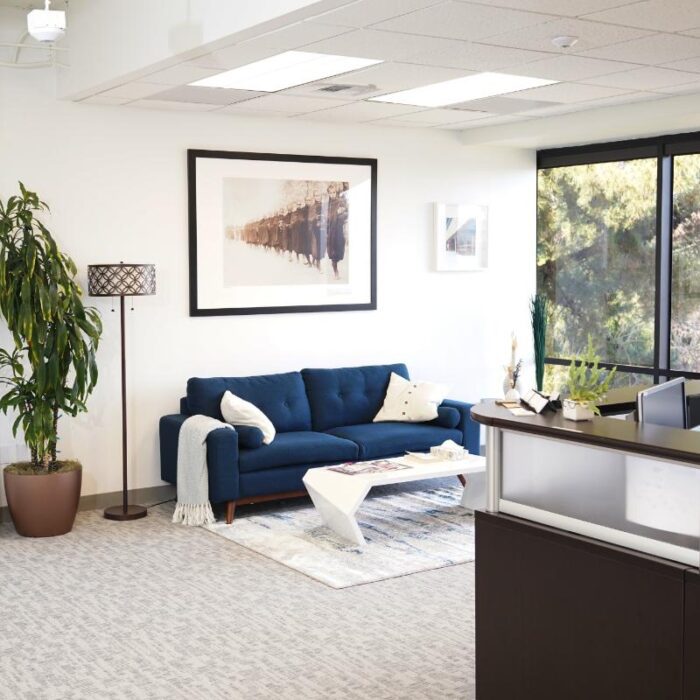 view of foundations san francisco front desk and lobby area